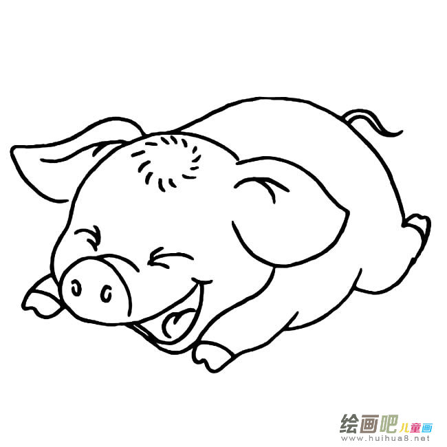 小肥猪简笔画图片