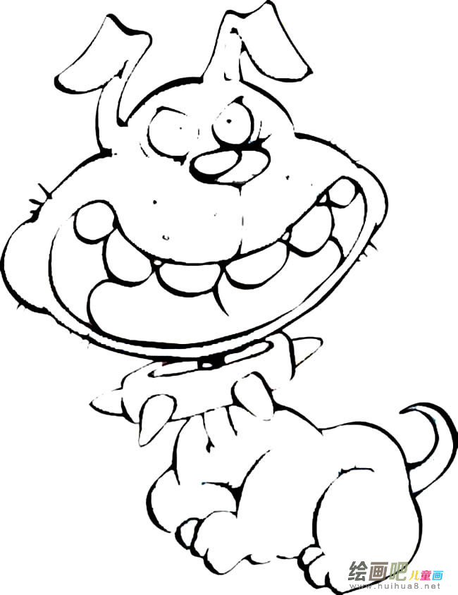 卡通狗简笔画图片