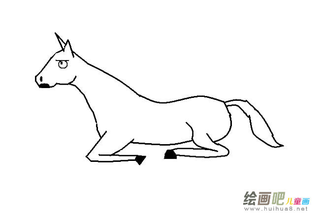 十二生肖马简笔画图片