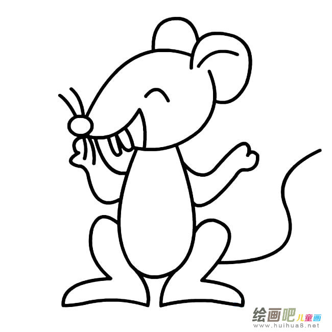 卡通老鼠简笔画图片