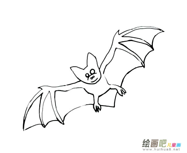 蝙蝠简笔画图片