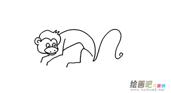 动物猴子简笔画图片