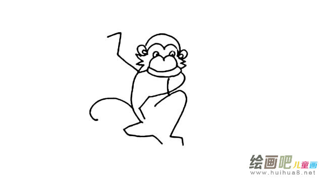 动物猴子简笔画图片