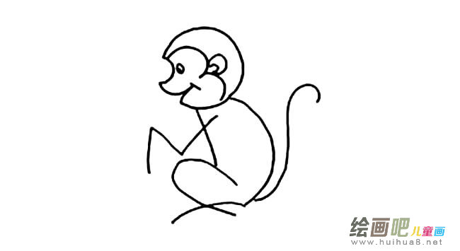 动物猴子简笔画图片