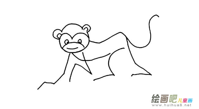 动物猴子简笔画图片
