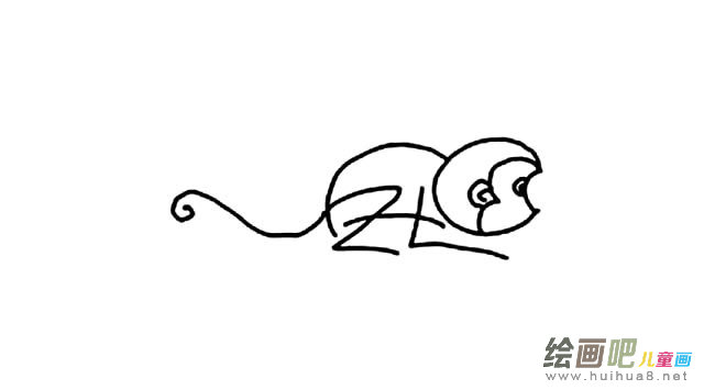 动物猴子简笔画图片