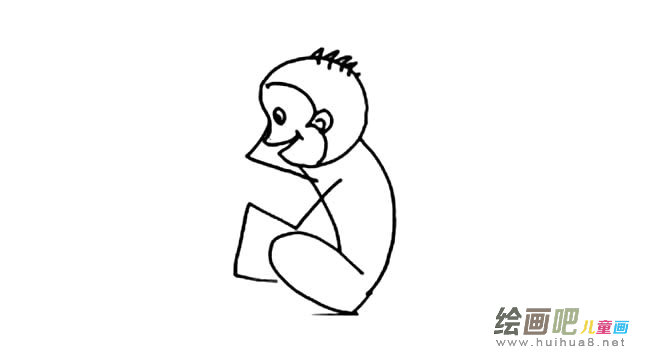 动物猴子简笔画图片