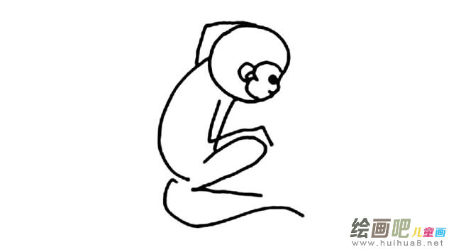 动物猴子简笔画图片