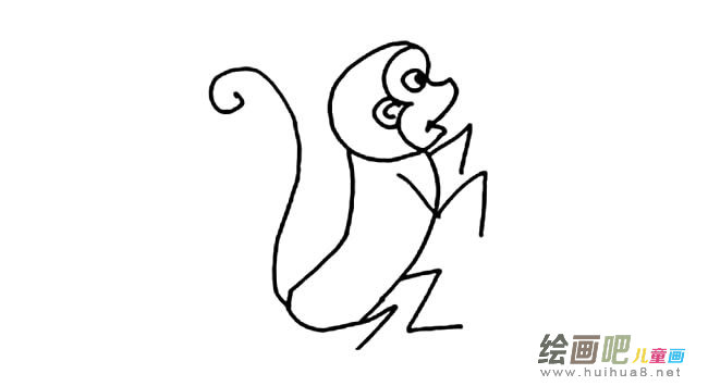 动物猴子简笔画图片