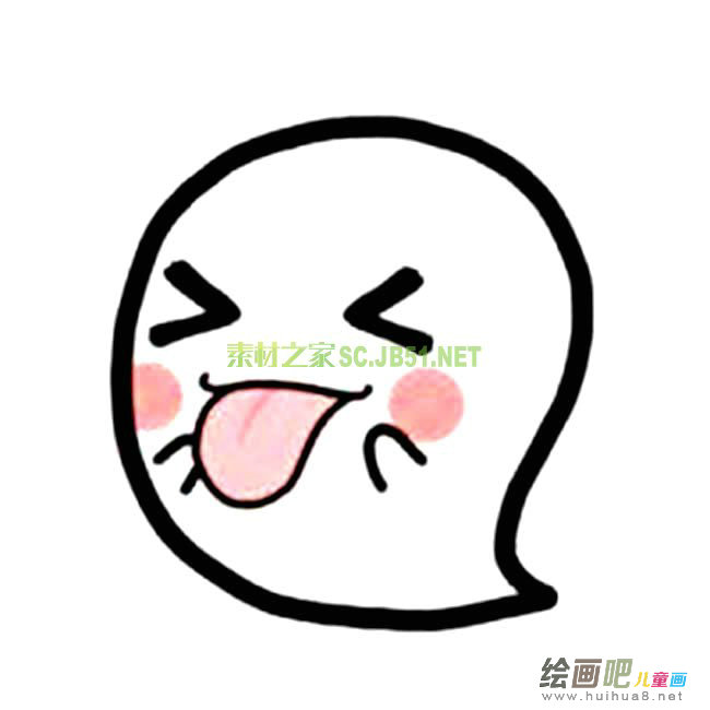 万圣节幽灵简笔画图片