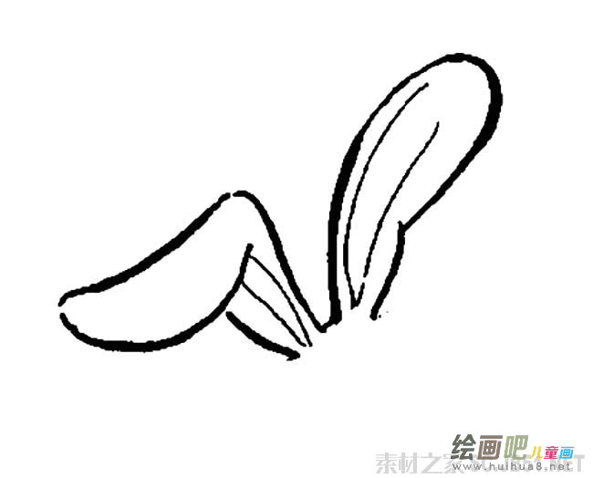 兔子耳朵简笔画图片