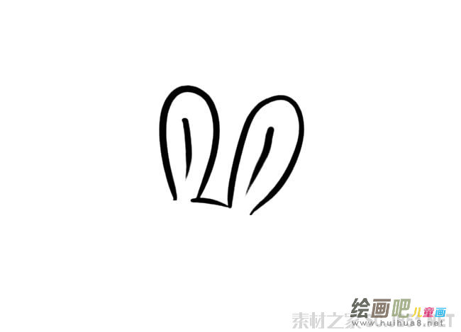 兔子耳朵简笔画图片