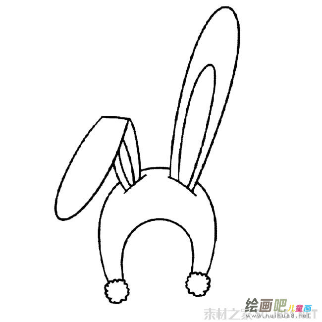 兔子耳朵简笔画图片