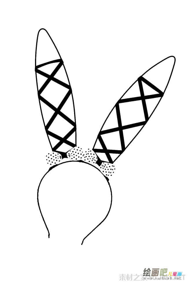 兔子耳朵简笔画图片