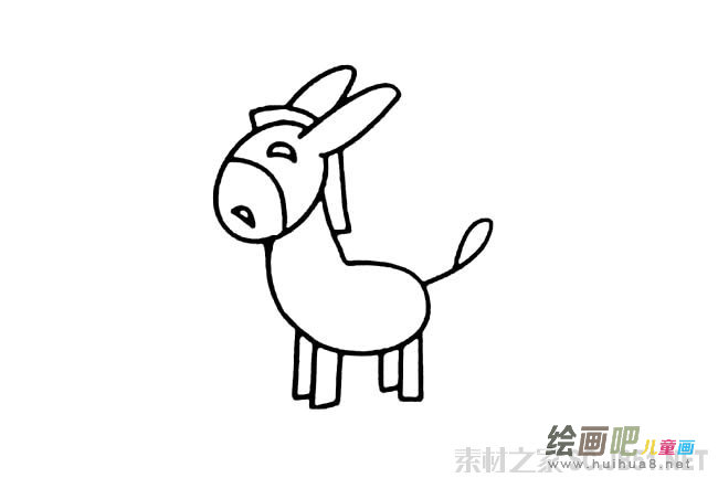 小毛驴简笔画图片