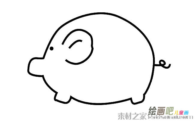 小猪简笔画图片