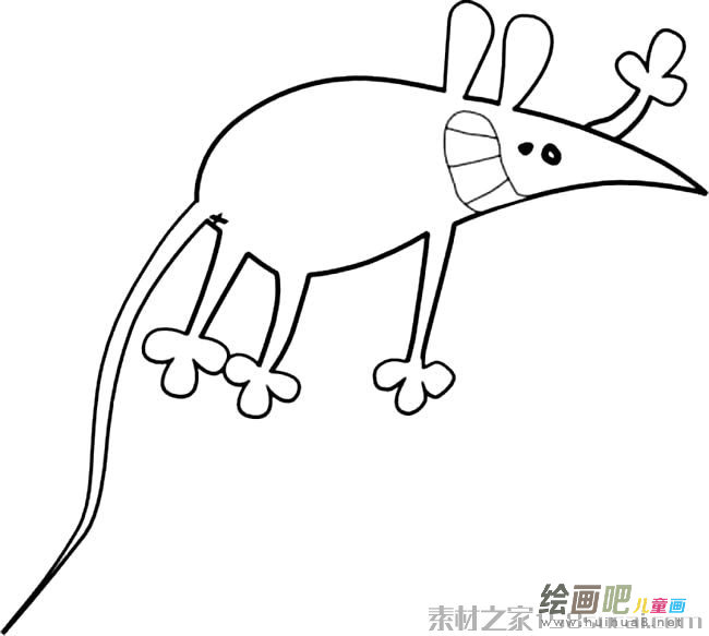 老鼠简笔画图片