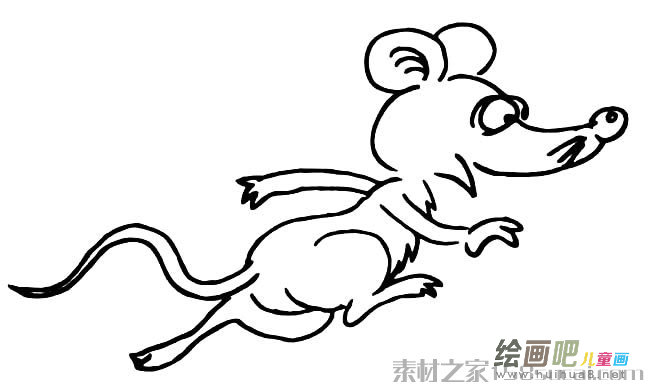 可爱小老鼠简笔画图片