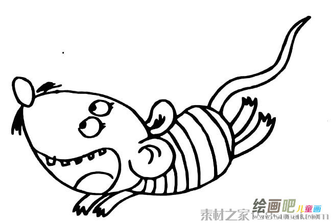 可爱小老鼠简笔画图片大全