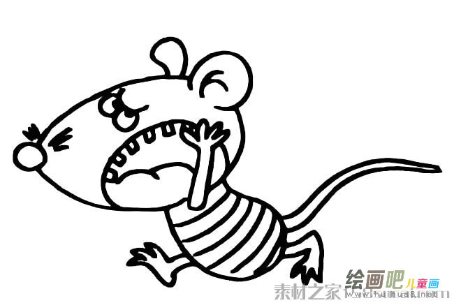 可爱小老鼠简笔画图片大全