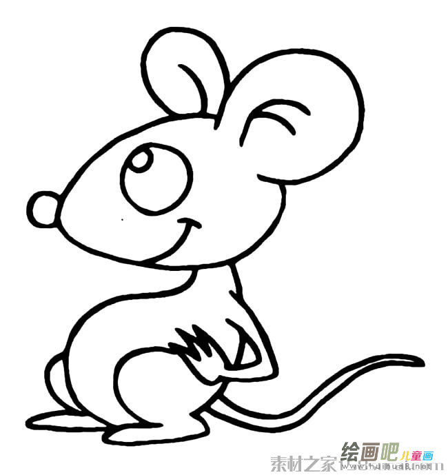 可爱小老鼠简笔画图片