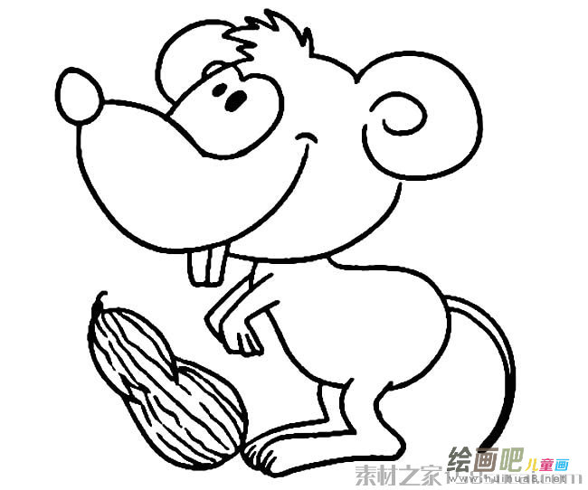 可爱小老鼠简笔画图片