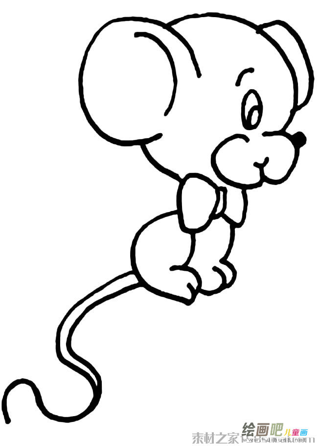 可爱小老鼠简笔画图片