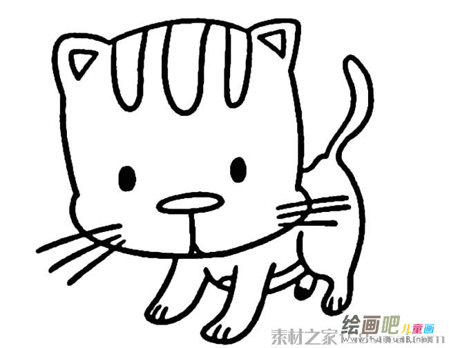 可爱猫咪简笔画图片大全