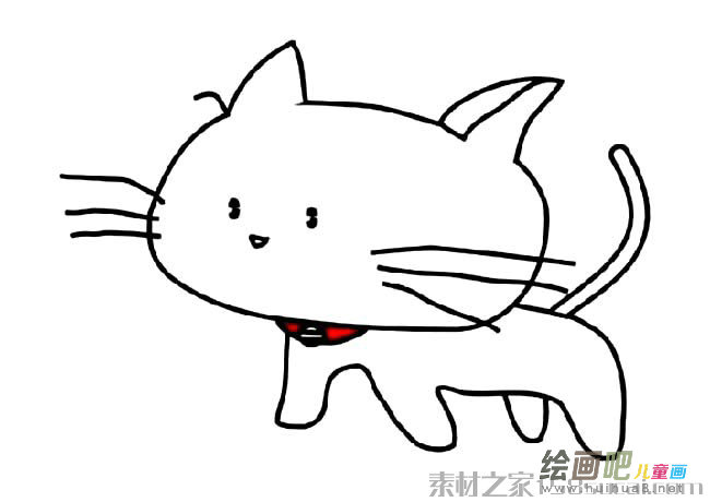 可爱小猫咪简笔画图片