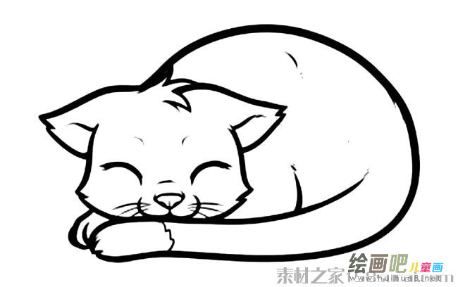 小猫咪简笔画图片