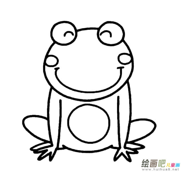 青蛙简笔画动物图片