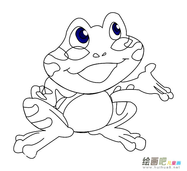 可爱青蛙简笔画图片