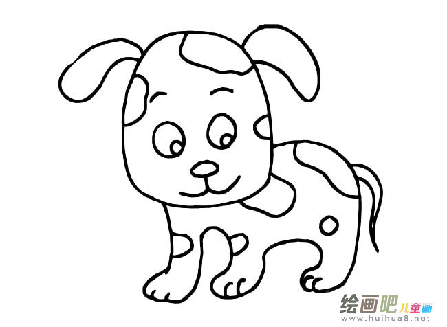 可爱小狗简笔画图片