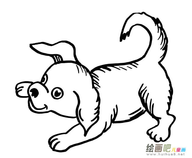 可爱小狗简笔画图片