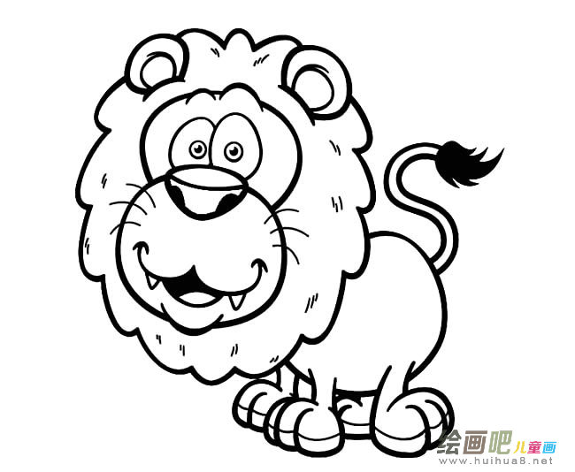 狮子卡通图片简笔画图片
