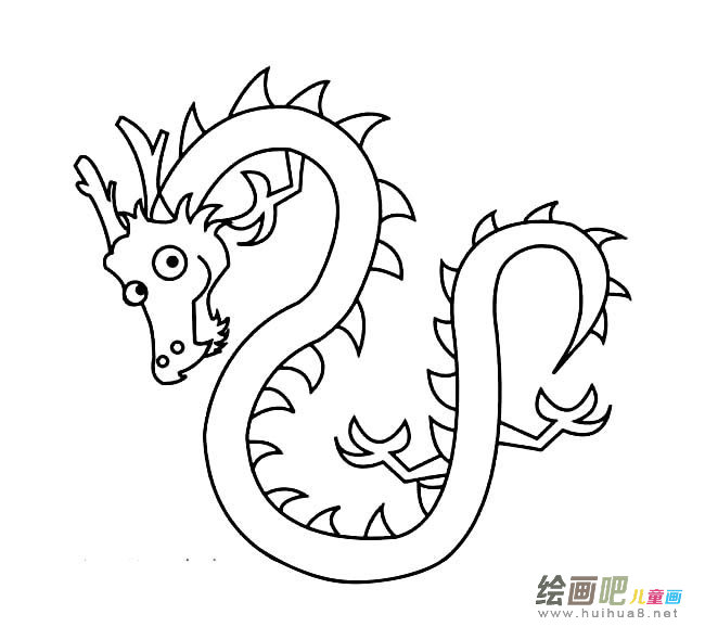 中国龙简笔画图片