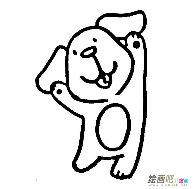 卡通小狗简笔画图片