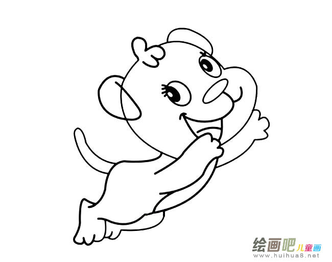 卡通可爱小狗简笔画图片