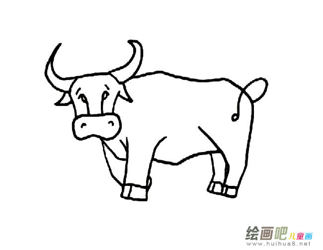 大黄牛简笔画图片
