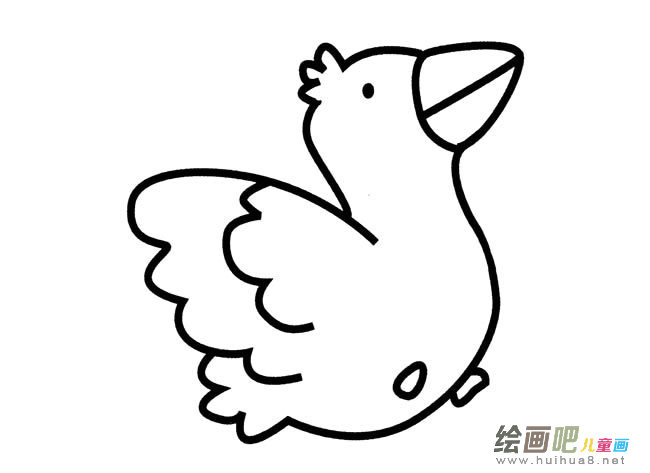 小乌鸦卡通简笔画图片