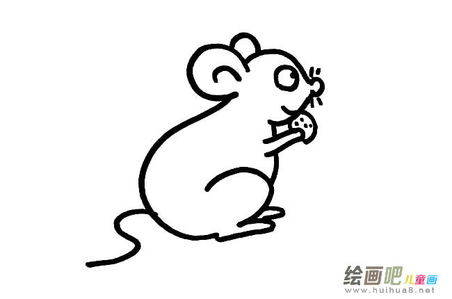 可爱小老鼠简笔画图片
