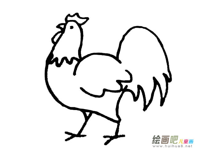 公鸡简笔画图片