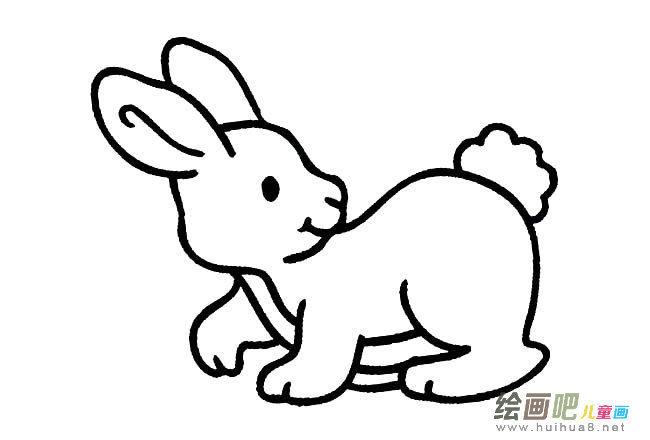 卡通萌兔子简笔画图片