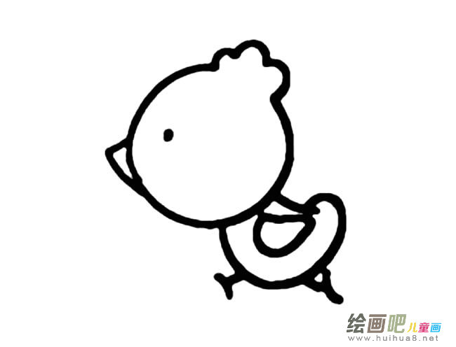超萌可爱小鸡简笔画图片