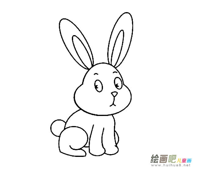 卡通兔子简笔画图片