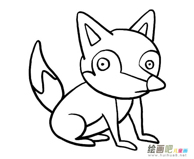 可爱狐狸简笔画图片