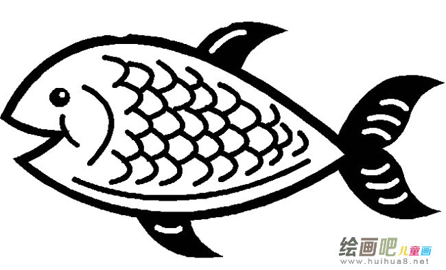鲤鱼简笔画步骤图片大全