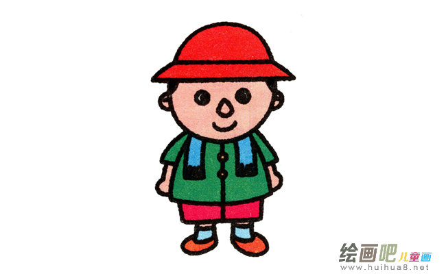 农民简笔画步骤图片大全