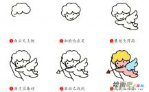 天使简笔画步骤图片大全