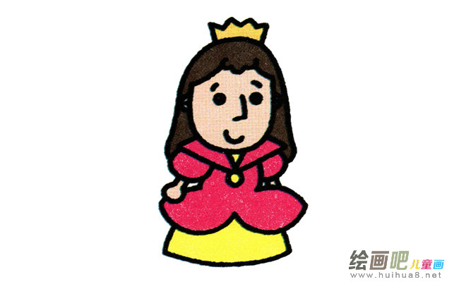 公主简笔画步骤图片大全